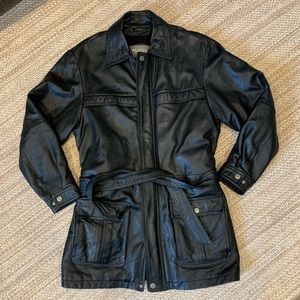 Wilson’s leather thinsulate black leather coat